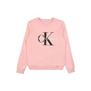 Calvin Klein Jeans Mikina  ružová / čierna / biela