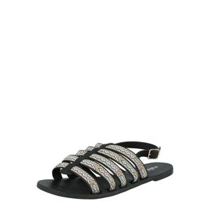 rubi Remienkové sandále 'MILLER'  čierna / zmiešané farby