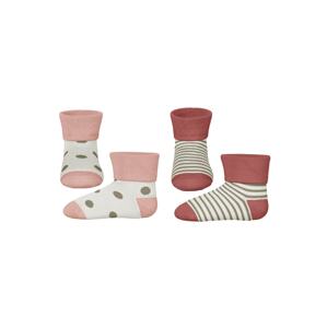 NAME IT Ponožky 'Bea'  prírodná biela / ružová / malinová / farby bahna