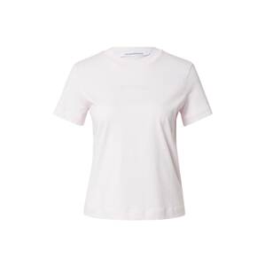 Calvin Klein Jeans Tričko  pastelovo ružová / biela