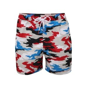 Tommy Hilfiger Underwear Plavecké šortky  biela / svetlosivá / kráľovská modrá / čierna / ohnivo červená