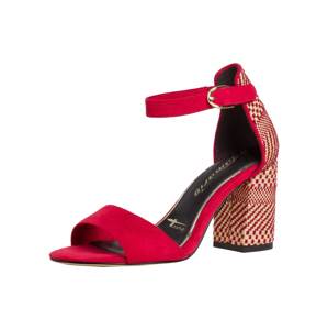 TAMARIS Remienkové sandále  červená / béžová