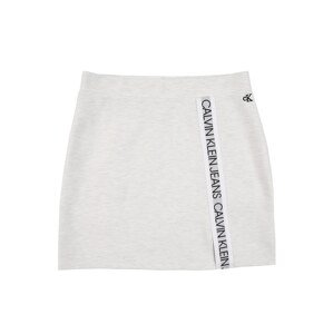 Calvin Klein Jeans Sukňa 'PUNTO'  biela melírovaná / čierna / svetlosivá / biela