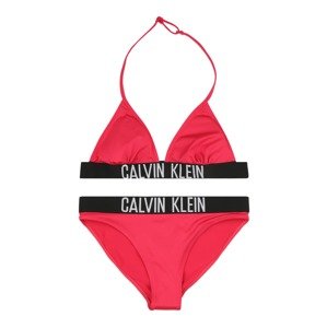 Calvin Klein Swimwear Bikiny  čierna / biela / pitaya