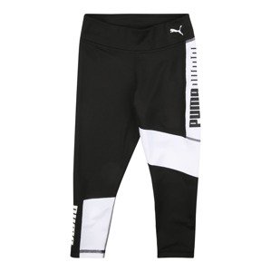 PUMA Športové nohavice 'Runtrain'  čierna / biela