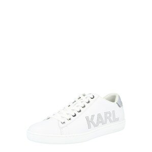 Karl Lagerfeld Nízke tenisky 'KUPSOLE II'  strieborná / biela