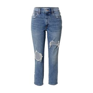 Abercrombie & Fitch Jeans  'MED KNEE BLOWOUT HR MOM '  modrá denim