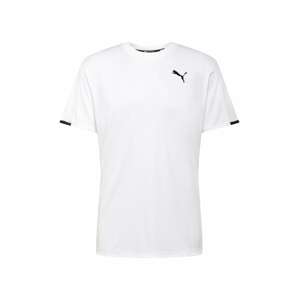 PUMA Funkčné tričko  biela / čierna / svetlosivá