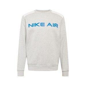 Nike Sportswear Mikina  sivá melírovaná / biela / nebesky modrá / oranžovo červená