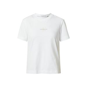 Calvin Klein Jeans Tričko  biela / prírodná biela