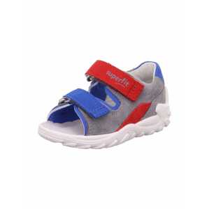 SUPERFIT Otvorená obuv 'FLOW'  modrá / sivá / červená