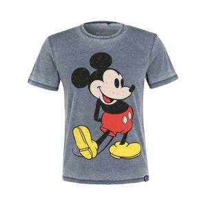 Recovered Tričko 'Mickey Mouse'  modrosivá / žltá / červená / čierna