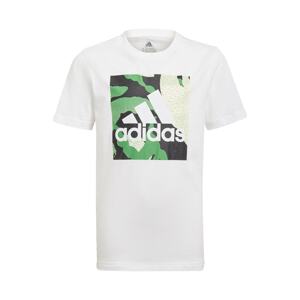 ADIDAS PERFORMANCE Funkčné tričko  biela / zelená / čierna / béžová