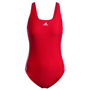 ADIDAS PERFORMANCE Športové jednodielne plavky  ohnivo červená / biela