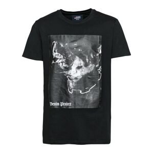 Denim Project Shirt 'DOG'  čierna / biela / sivá