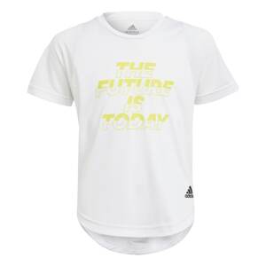ADIDAS PERFORMANCE Funkčné tričko  biela / žltá / čierna