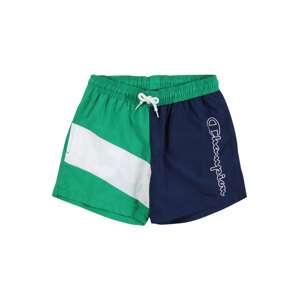Champion Authentic Athletic Apparel Plavecké šortky  zelená / biela / námornícka modrá