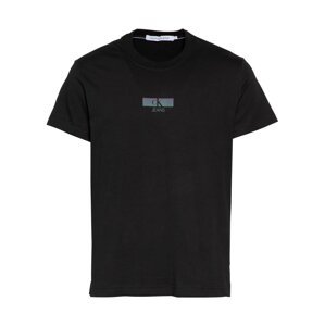 Calvin Klein Jeans Tričko  čierna / tmavofialová / tmavozelená