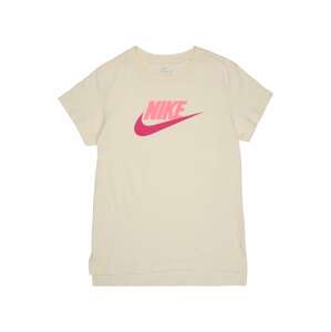 Nike Sportswear Tričko 'FUTURA'  béžová / neónovo ružová / svetloružová