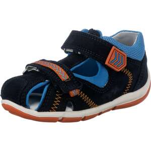 SUPERFIT Otvorená obuv 'Freddy'  námornícka modrá / kráľovská modrá / oranžová