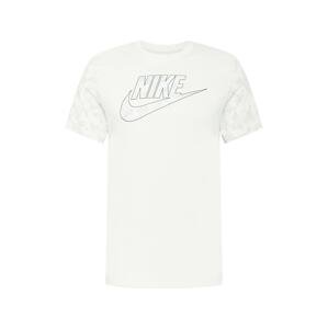 Nike Sportswear Tričko  biela / čierna / svetlosivá