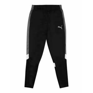 PUMA Športové nohavice 'Active'  čierna / sivá / biela