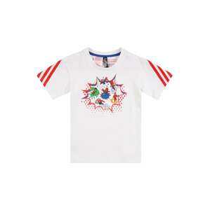 ADIDAS PERFORMANCE Funkčné tričko  biela / svetločervená / limetová / žltá / kráľovská modrá