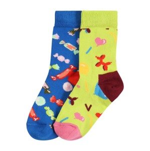 Happy Socks Socken 'Candy & Balloons'  modrá / žltá / zmiešané farby
