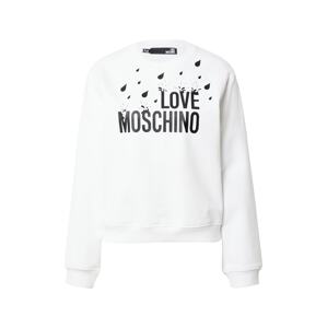 Love Moschino Mikina  biela / čierna