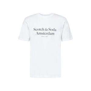SCOTCH & SODA T-Shirt  biela / čierna