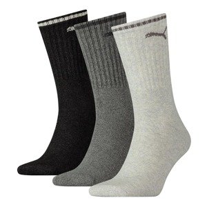 PUMA Športové ponožky  sivá / čierna / biela