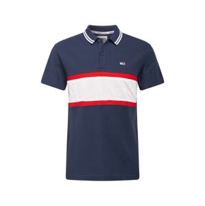 Tommy Jeans Poloshirt  námornícka modrá / červená / biela