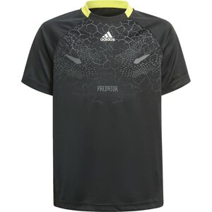 ADIDAS PERFORMANCE Funkčné tričko 'Predator'  čierna / neónovo žltá / sivá / biela