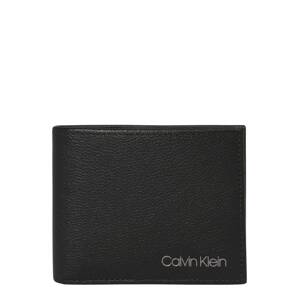 Calvin Klein Peňaženka 'Bill'  čierna / strieborná