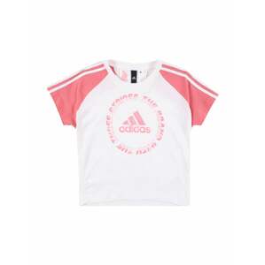 ADIDAS PERFORMANCE Funkčné tričko  biela / rosé