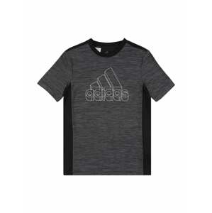 ADIDAS PERFORMANCE Funkčné tričko  čierna / kamenná / biela