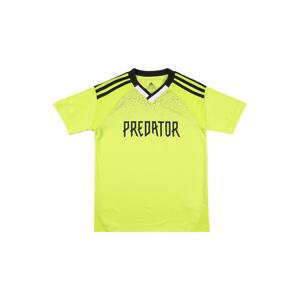 ADIDAS PERFORMANCE Funkčné tričko 'Predator'  čierna / biela / neónovo žltá