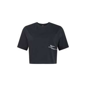 Nike Sportswear Tričko  čierna / strieborná