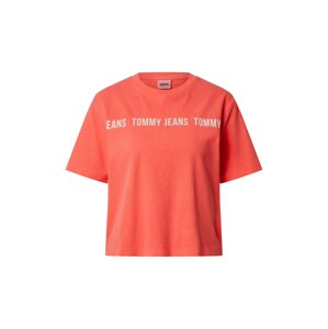 Tommy Jeans Shirt 'TJW BXY CROP TAPE SS TEE'  biela / svetloružová