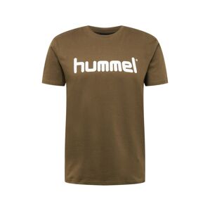 Hummel Funkčné tričko  hnedá / biela