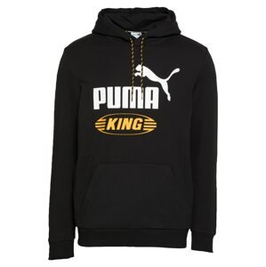 PUMA Sweatshirt 'King'  čierna / biela / žltá