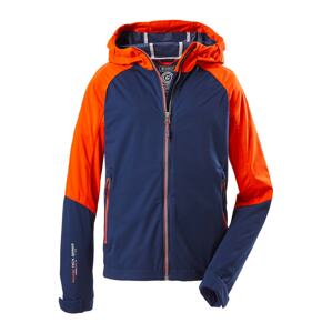 KILLTEC Outdoorová bunda 'Rodeny'  námornícka modrá / biela / neónovo oranžová