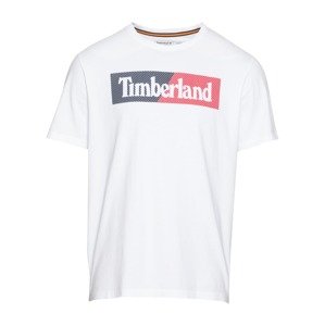 TIMBERLAND Tričko  biela / čerešňová / námornícka modrá