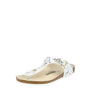 BIRKENSTOCK Sandále 'Gizeh'  biela / zmiešané farby