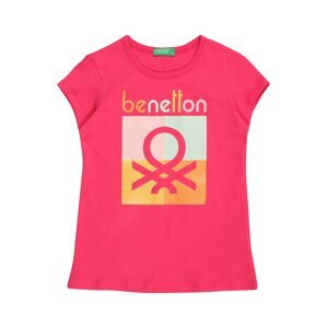 UNITED COLORS OF BENETTON Tričko  ružová / žltá / svetlomodrá / svetloružová