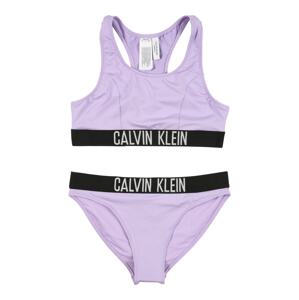 Calvin Klein Swimwear Bikiny  levanduľová / čierna / biela