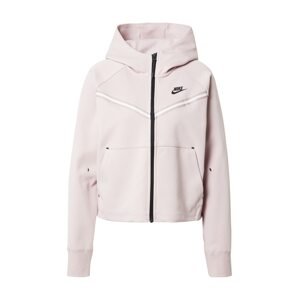 Nike Sportswear Tepláková bunda  biela / čierna / pastelovo ružová