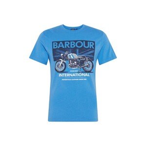 Barbour International Tričko 'Greenwood'  nebesky modrá / biela / námornícka modrá