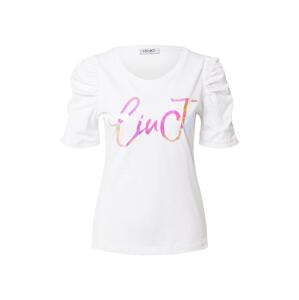 LIU JO JEANS T-Shirt 'MODA'  biela / ružová