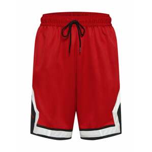 Jordan Športové nohavice  biela / čierna / ohnivo červená